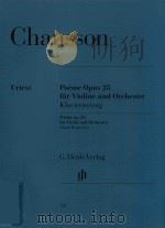 POEME OPUS 25 FUR VIOLINE UND ORCHESTER KLAVIERAUSZUG POEME OP.25 FOR VIOLIN AND ORCHESTRA PIANO RED（ PDF版）