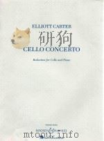 CELLO CONCERTO REDUCTION FOR CELL AND PIANO SOLO CELLO     PDF电子版封面     