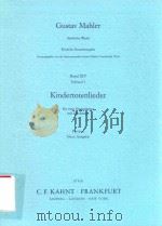 KINDERTOTENLIEDER FUR EINE SINGSTIMME MIT ORCHESTER PARTITUR NEUE AUSGABE（1979 PDF版）