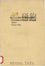Introduction to holomorphic functions of several variables Volume l.Function theory   1990  PDF电子版封面  0534133088   