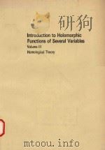 Introduction to holomorphic functions of several variables   Volume III   1990  PDF电子版封面  053413310X   