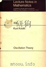 Oscillation theory   1973  PDF电子版封面  0387062580  Kreith;Kurt. 