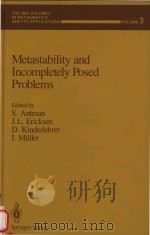 Metastability and incompletely posed problems   1987  PDF电子版封面  0387964622   