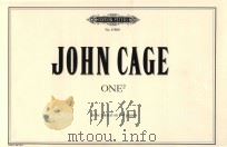 ONE (2) TO BE PLAYED ON 1-4 PIANOS   1989  PDF电子版封面    JOHN CAGE 