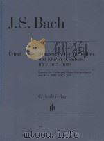 SONATEN NR.4-6 FUR VIOLINE UND KLAVIER (CEMBALO) BWV 1017-1019 SONATAS FOR VIOLIN AND PIANO (HARPSIC     PDF电子版封面     