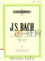 KONZERT FUR VIOLINE UND STREICHORCHESTER/FOR VIOLIN AND STRING ORCHESTRA G-MOLL/G MINOR BWV 1056R     PDF电子版封面    JOHANN SEBASTIAN BACH JOSEPH S 