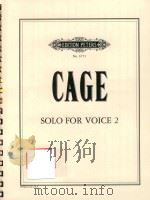 Solo for voice 2   1960  PDF电子版封面    John Cage 