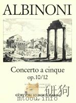 TOMASO ALBINONI CONCERTO A CINQUE OP.10/12 VIOLINO SOLO（1996 PDF版）