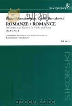ROMANZE/ROMANCE FUR VIOLINE UND KLAVIER/FOR VIOLIN AND PIANO OP.97A NO.8（5 PDF版）