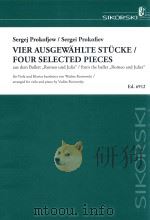 VIER AUSGEWAHLTE STUCKE/FOUR SELECTED PIECES AUS DEM BALLCTT（ PDF版）