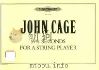 59 1/2 seconds: for a string player   1960  PDF电子版封面    John Cage 