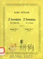 2 SONATEN FUR 2 KLAVIERE 2 SONATAS FOR 2 PIANOS SONATE NR.1 IN H-MOLL SONATA NO.1 IN B-MINOR   1967  PDF电子版封面    KARL HOLLER 