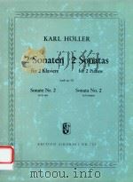 2 SONATEN FUR 2 KLAVIERE 2 SONATAS FOR 2 PIANOS SONATE NR.2 IN G-DUR SONATA NO.2 IN G-MAJOR   1967  PDF电子版封面    KARL HOLLER 