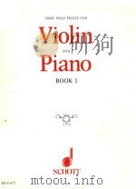 FIRST SOLO PIECES FOR VIOLIN AND PIANO BOOK 1（1981 PDF版）
