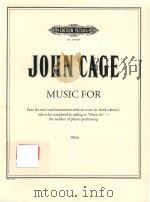 MUSIC FOR PARTS FOR VIOCE AND INSTUMENTS WITHOUT SCORE (NO FIXED RELATION) TITLE TO BE COMPLETED BY（1984 PDF版）
