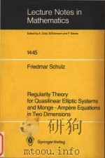 Regularity theory for quasilinear elliptic systems and Monge-Ampaere equations in two dimensions   1990  PDF电子版封面  0387531033  Friedmar Schulz. 