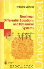 Nonlinear differential equations and dynamical systems Second Edition   1996  PDF电子版封面  9783540609346  Ferdinand Verhulst 