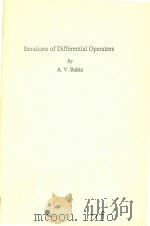 Iterations of differential operators   1989  PDF电子版封面  2881247075  Babin;A.V. 