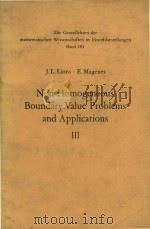 Non-homogeneous boundary value problems and applications Volume III   1972  PDF电子版封面  038705832X  J.L.Lions; E.Magenes 
