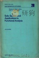 Saks spaces and applications to functional analysis（1978 PDF版）