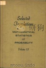 Selected translations in mathematical statistics and probability Volume 15（1961 PDF版）