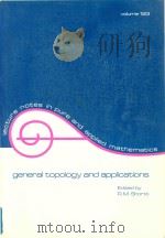 General topology and applications:proceedings of the 1988 Northeast conference（1990 PDF版）