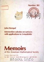 Intersection calculus on surfaces with applications to 3-manifolds   1983  PDF电子版封面  0821822829  John Hempel 