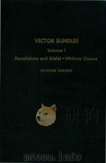 Vector bundles Volume 1 Foundations and stiefel-Whitney classes（1982 PDF版）