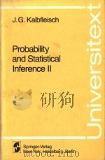 Probability and Statistical Inference ll   1979  PDF电子版封面  0387904581  J.G.Kalbfleisch 