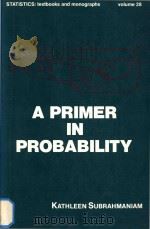 A primer in probability   1979  PDF电子版封面  0824768361   