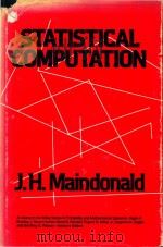 Statistical computation   1984  PDF电子版封面  0471864528  J.H.Maindonald 