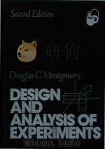 Design and analysis of experiments Second Edition（1984 PDF版）