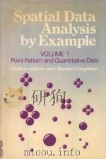 Spatial data analysis by example Volume 1 Point pattern and quantitative data（1985 PDF版）