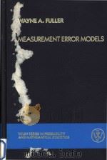 Measurement error models   1987  PDF电子版封面  0471861871  Wayne A. Fuller 