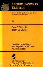 Random Coefficient Autoregressive Models: An Introduction（1982 PDF版）