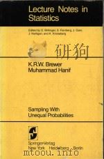 Sampling with unequal probabilities   1983  PDF电子版封面  0387908072  Brewer;K. R. W.;Hanif;Muhammad 