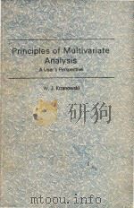 Principles of multivariate analysis : a user's perspective   1988  PDF电子版封面  0198522118  W.J. Krzanowski 