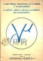 Second international conference on reliability and maintainability   1980  PDF电子版封面     