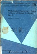 Mathematical programming essays in honor of George B.Dantzig Part ll   1985  PDF电子版封面  0444878548   