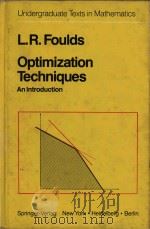 Optimization techniques : an introduction   1981  PDF电子版封面  0387905863  L.R. Foulds 