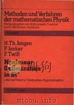 Nonlinear optimization in IRn   1983  PDF电子版封面  3820479031   
