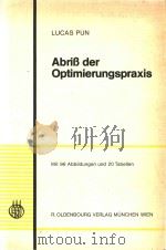 Abriss der optimierungspraxis   1974  PDF电子版封面  3486397613   