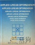 Applied linear optimization   1978  PDF电子版封面  0882441442   