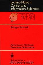 Advances in nonlinear parameter optimization   1982  PDF电子版封面  0387113967  cR鑥diger Schmidt. 