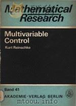 Multivariable control a graph-theoretic approach   1988  PDF电子版封面  3055004523  K.J.Reinschke 