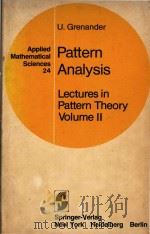 Pattern analysis Lectures in Pattern Theory Volume ll（1978 PDF版）