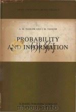 Probability and information   1983  PDF电子版封面  902771522X  IAglom;A. M.;IAglom;I. M.;(Isa 