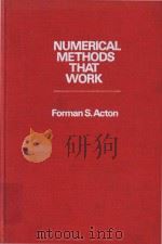 Numerical methods that work（1970 PDF版）