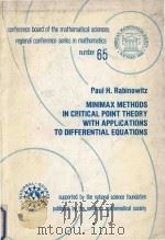 Minimax methods in critical point theory with applications to differential equations   1986  PDF电子版封面  0821807153   