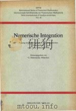 Numerische Intergration Tagung Mathematischen Forschungsinstitut Oberwolfach Vom 1.bis 7.Oktober 197（1991 PDF版）